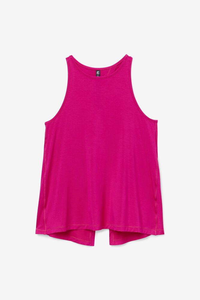 Fila Tank Top Fi-lux Open Back Womens Pink - India RIA-290835